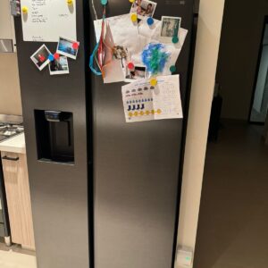 Used- Samsung Latest New Model Side by Side Refrigerator with water Dispenser ice Maker Sleek Design, Excellent Performance