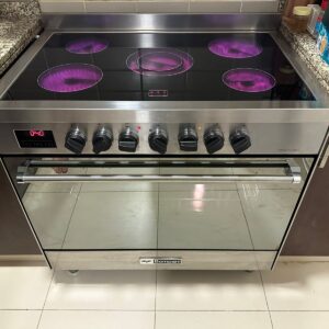 Used Bompanii New Model 5 Ceramic Hubs Electric Cooker 90cm - Spacious & Reliable