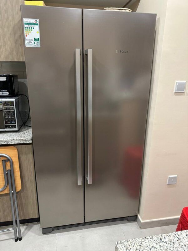 Used Bosch Side by Side Refrigerator - Elegant Design, Fully Functional