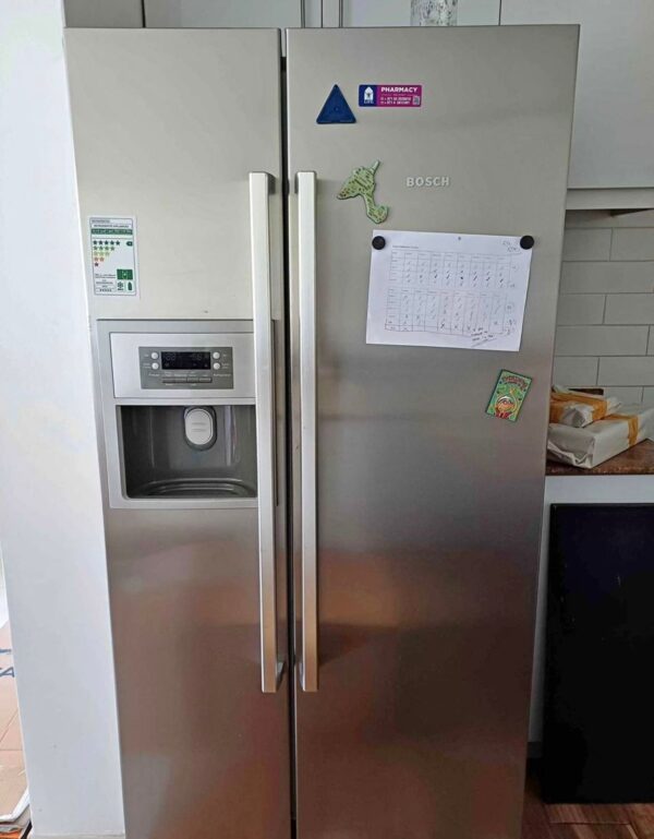 Used Bosch Side by Side Refrigerator with Water Dispenser Ice Maker - Premium Features