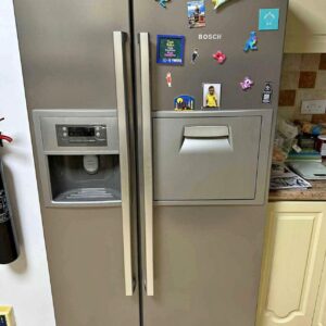 Used Bosch Side by Side Refrigerator with Water Dispenser Ice Maker - Well-Maintained