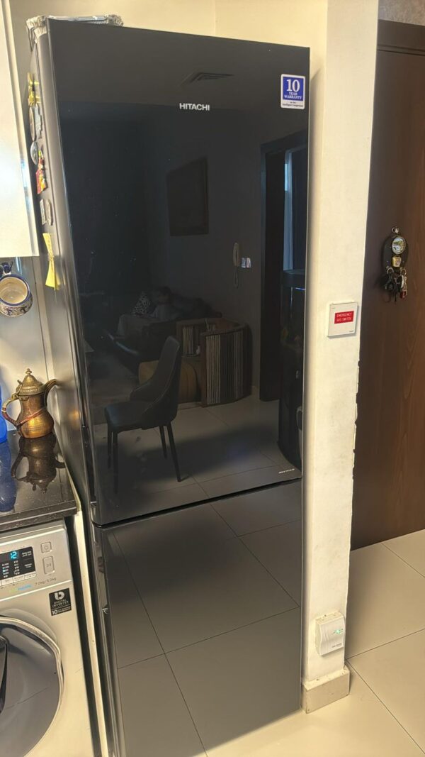 Used Hitachi Bottom Freezer Refrigerator Glass Body - Stylish & Durable