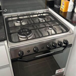 Used Indesit 4 Burner Gas Cooker 60cm - Compact & Reliable, Excellent Condition