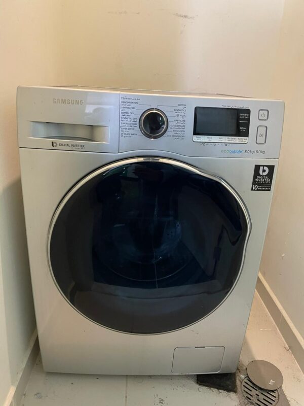 Used Samsung Eco Bubble 8kg Washer Dryer - Advanced Features, Great Deal
