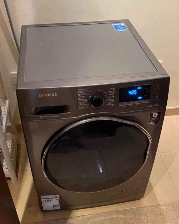 Used Samsung Eco Bubble 9kg Washer Dryer - Spacious & Smart, Top Condition