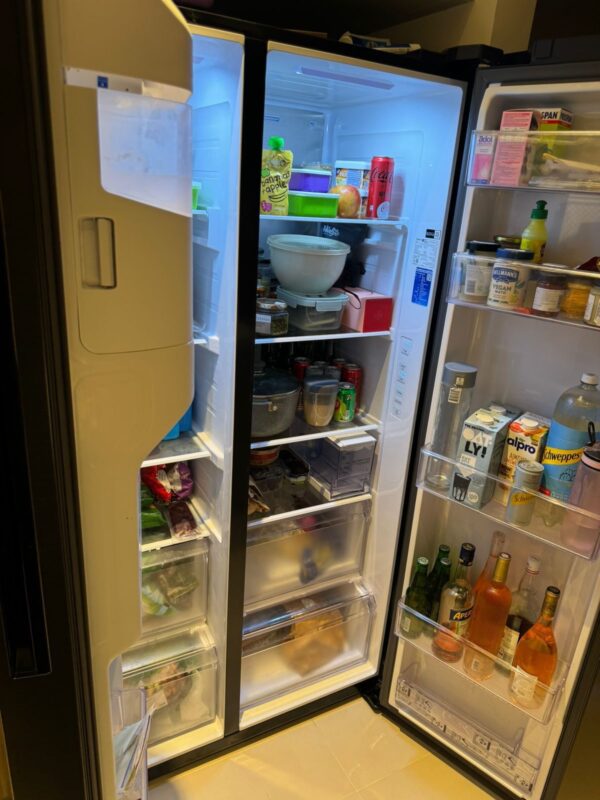 Used- Samsung Latest New Model Side by Side Refrigerator with water Dispenser ice Maker Sleek Design, Excellent Performance - Image 2