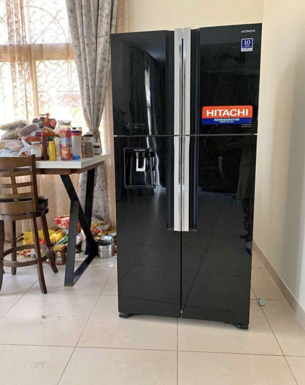 Used Hitachi New Model Sid by side 4 Door Refrigerator with water Dispenser ice maker Sleek Design, Excellent Performance