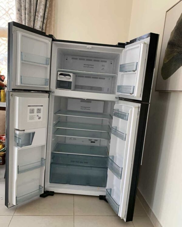 Used Hitachi New Model Sid by side 4 Door Refrigerator with water Dispenser ice maker Sleek Design, Excellent Performance - Image 2