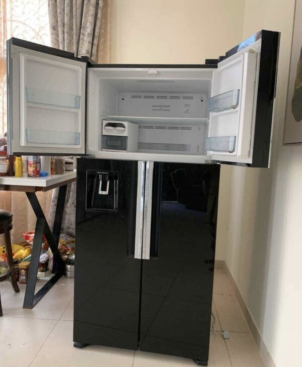 Used Hitachi New Model Sid by side 4 Door Refrigerator with water Dispenser ice maker Sleek Design, Excellent Performance - Image 3