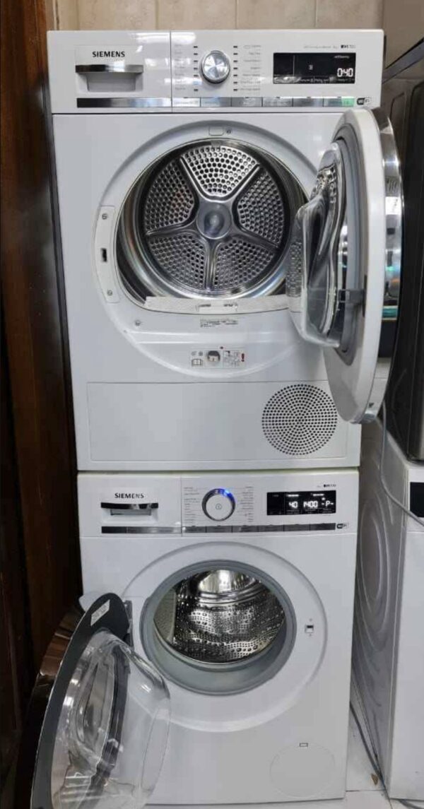Used Siemens iQ700 Latest Model 9kg washer 9kg dryer set WiFi Connect System Like new - Image 2